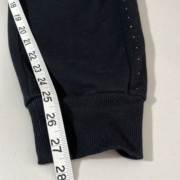 DKNY Sport 2 Piece Embellished Jogger + Pullover Fleece OutFit Black Size Xsmall - Picture 15 of 16
